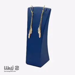 گوشواره طلا با آویز پر کد E1561