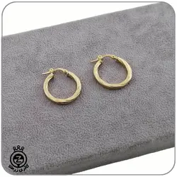 گوشواره حلقه ای طلا طرح 7 - 3,127,000&nbsp;تومان