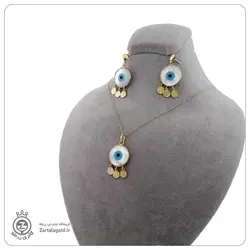 نیم ست طلا چشم نظر با پولک - قیمت 7,929,000&nbsp;تومان