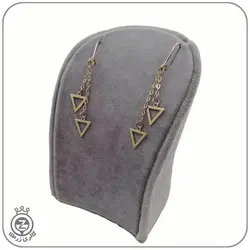 گوشواره طلا آویز طرح هندسی 3 - 1,978,500&nbsp;تومان