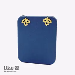 گوشواره میخی طرح برگ انجیری کد E6520