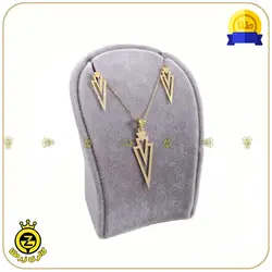 نیم ست طلا طرح هندسی