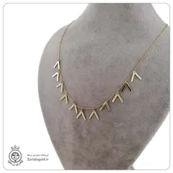 نیم ست طلا طرح هندسی 5