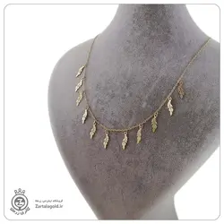 نیم ست طلا طرح پر 2