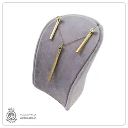 نیم ست طلا طرح استوانه - خرید آنلاین طلا 7,185,500&nbsp;تومان