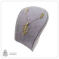 نیم ست طلا طرح برگ 1 - خرید آنلاین طلا 1,986,500&nbsp;تومان