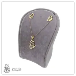 نیم ست طلا طرح پروانه 16 - خرید آنلاین طلا 1,412,000&nbsp;تومان