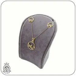 نیم ست طلا طرح پروانه 15