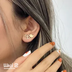 گوشواره میخی طرح گنجشک کد E1635