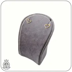 گوشواره چسبان طرح قلب توخالی حالت دار کد E1634