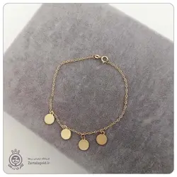 دستبند طلا طرح 4 پولکی -خریددستبندپولکی-قیمت 2,515,500&nbsp;تومان