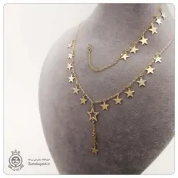 نیم ست طلا طرح آویز ستاره