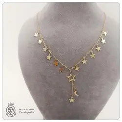 نیم ست طلا طرح آویز ستاره