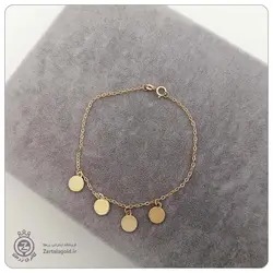 نیم ست طلا طرح پولک 1