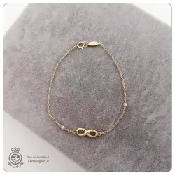 نیم ست طلا طرح بینهایت و زنجیر - خرید آنلاین طلا 15,587,000&nbsp;تومان