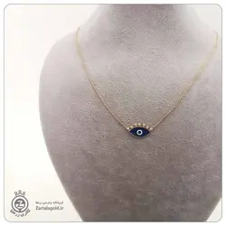 نیم ست طلا طرح چشم نظر آبی - خرید آنلاین طلا 6,881,000&nbsp;تومان