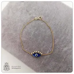 نیم ست طلا طرح چشم نظر آبی - خرید آنلاین طلا 6,881,000&nbsp;تومان