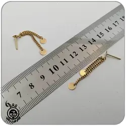 گوشواره طلا آویز طرح زنجیر و پولک - 2,478,500&nbsp;تومان