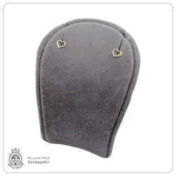 گوشواره چسبان طرح قلب توخالی کد E473