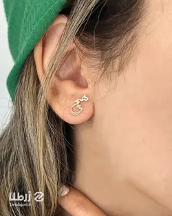 گوشواره چسبان طرح هیچ کد E1455