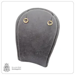 گوشواره چسبان طرح دایره و قلب کد E1443