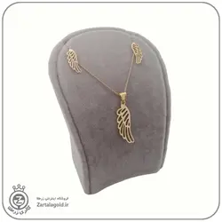 نیم ست طلا طرح بال فرشته