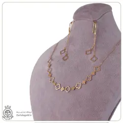 نیم ست طلا طرح ونکلیف پر و خالی - خرید آنلاین طلا 6,547,000&nbsp;تومان