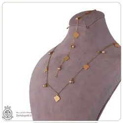 نیم ست طلا طرح ون کلیف و مروارید - خرید آنلاین طلا 12,800,000&nbsp;تومان