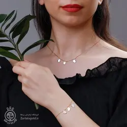 نیم ست طلا طرح قلب سه تایی 1 - خرید آنلاین طلا 5,926,500&nbsp;تومان