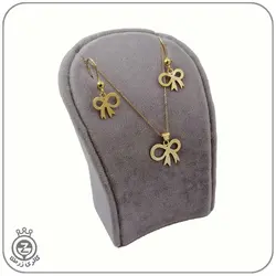 نیم ست طلا طرح پاپیون