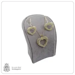 نیم ست طلا طرح قلب فیوژن - خرید آنلاین طلا 8,425,500&nbsp;تومان