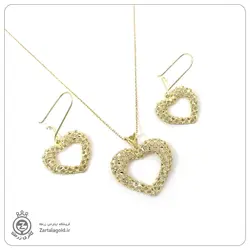 نیم ست طلا طرح قلب فیوژن - خرید آنلاین طلا 8,425,500&nbsp;تومان