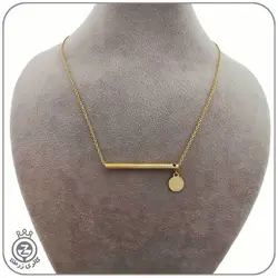 گردنبند طلا طرح استوانه و پولک - قیمت 6,145,000&nbsp;تومان