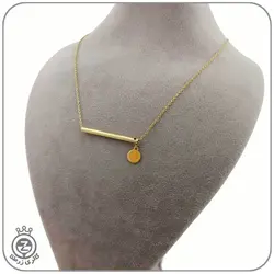 گردنبند طلا طرح استوانه و پولک - قیمت 6,145,000&nbsp;تومان