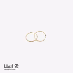 گوشواره حلقه ای ریز طرح تراش کد E961