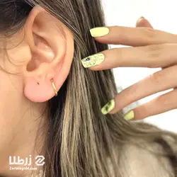 گوشواره طلا حلقه ای ریز کد E959