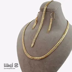 نیم ست طلا طرح کارتیه حصیری