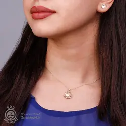 نیم ست طلا طرح قلب های سه بعدی