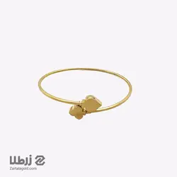 دستبند بنگل طلا طرح گشنیز کد B842