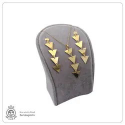 نیم ست طلا طرح مثلث 1