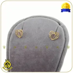 گوشواره چسبان طرح قلب اوریگامی - خرید آنلاین طلا 1,431,500&nbsp;تومان