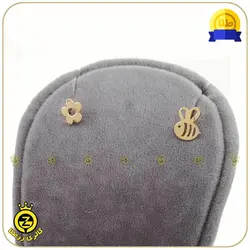 گوشواره چسبان طرح زنبور و گل - خرید آنلاین طلا 917,500&nbsp;تومان