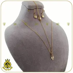 نیم ست طلا طرح قفل و کلید - خرید آنلاین طلا 8,225,500&nbsp;تومان