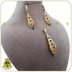 نیم ست طلا طرح هندسی 10 - خرید آنلاین طلا 16,659,500&nbsp;تومان