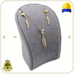 نیم ست طلا طرح پر - خرید آنلاین طلا 4,128,500&nbsp;تومان