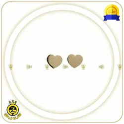 گوشواره چسبان طرح قلب توپر - خرید آنلاین طلا 926,500&nbsp;تومان
