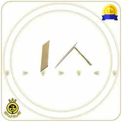 گوشواره چسبان طرح متوازی الاضلاع توپر - خرید آنلاین طلا 954,000&nbsp;تومان