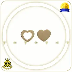 گوشواره چسبان طرح قلب پر و خالی - خرید آنلاین طلا 871,500&nbsp;تومان