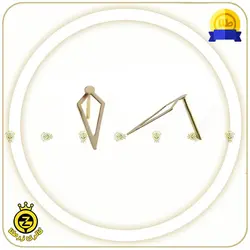 گوشواره چسبان طرح لوزی - خرید آنلاین طلا 981,500&nbsp;تومان
