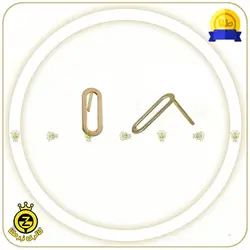 گوشواره چسبان طرح بیضی توخالی - خرید آنلاین طلا 1,050,500&nbsp;تومان